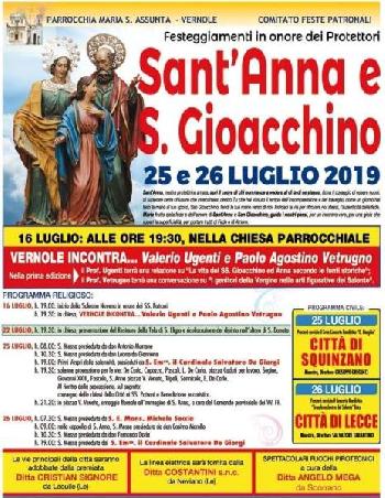 Sant'Anna e San Gioacchino. Festa a Vernole