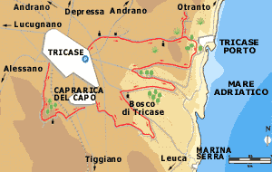 Mappa Boschi di Tricase