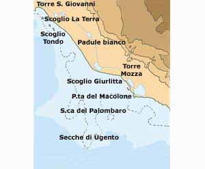 Mappa Secche di Ugento