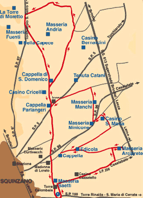 Mappa itinerario