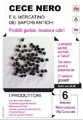 Cece nero e il mercatino dei sapori antichi